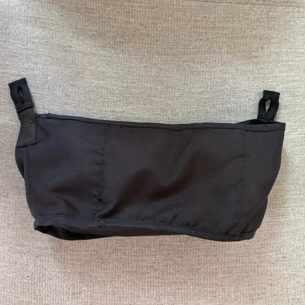 Baby Trend Black Stroller Parent Organizer Caddy Console Cup Holder Storage Bag